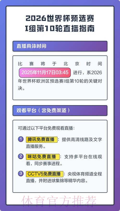 2026世界杯直播相关推荐与观看指南